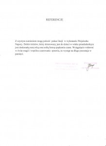Wojciech Napora - Referencje